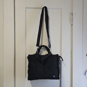 Elegant Black Quilted Shoulder Bag